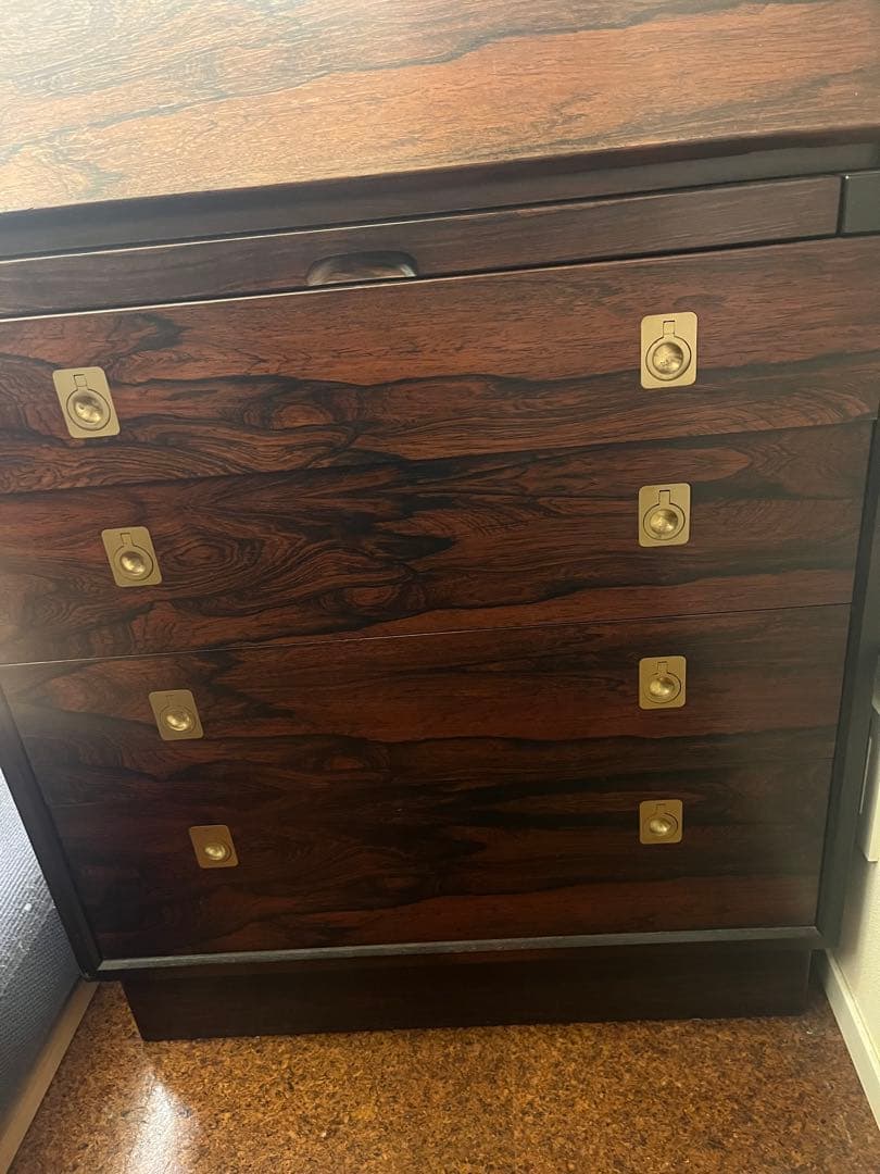 希少材ローズウッド デスク 4引き出し
