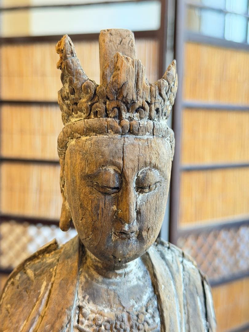 時間限定値下げ仏像　木彫り　年代物