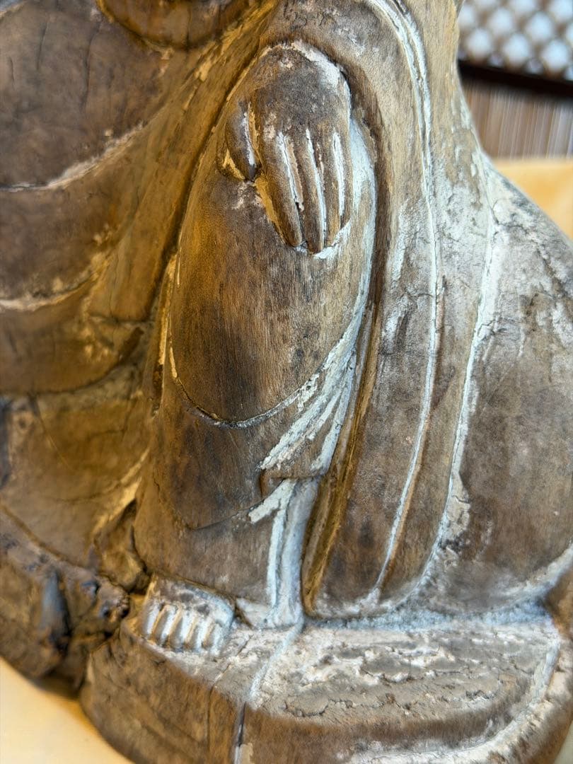 時間限定値下げ仏像　木彫り　年代物