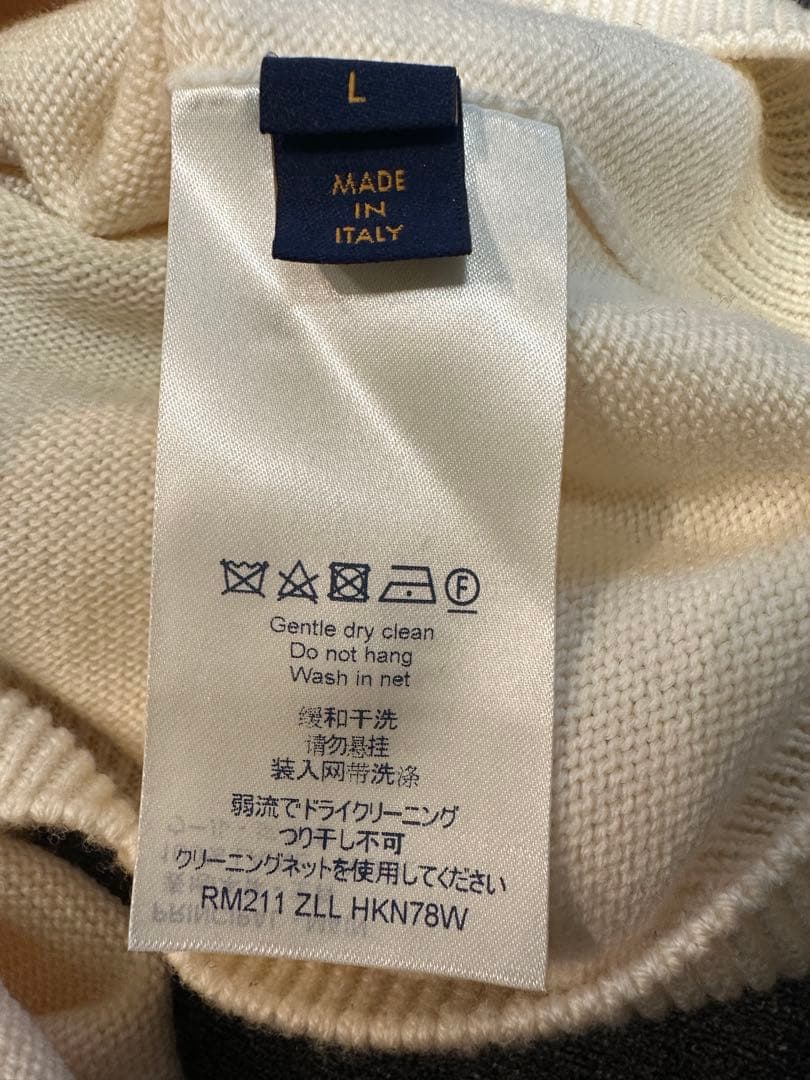 LOUIS VUITTON クロックインタルシアプルオーバー ニット セーター