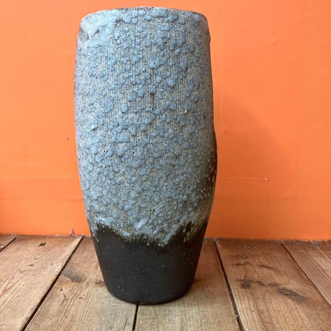 C-壁 分福 信楽焼 しがらき焼 花瓶 花器 陶器 和風 大型花瓶 伝統工芸