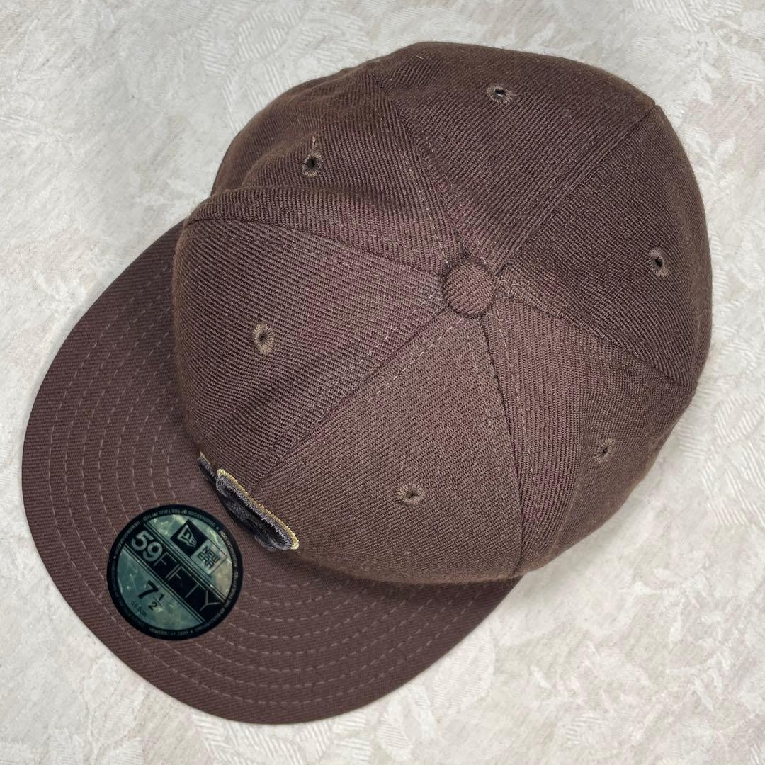 横浜ベイスターズ NEW ERA キャップ 旧ロゴ β ベータ 茶色