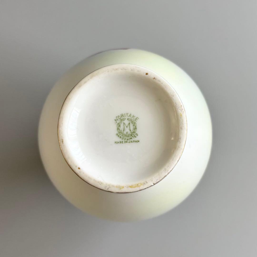 アンティーク　オールドノリタケ　総手描き　薔薇文　金彩ハンドル　花瓶　【稀少品】