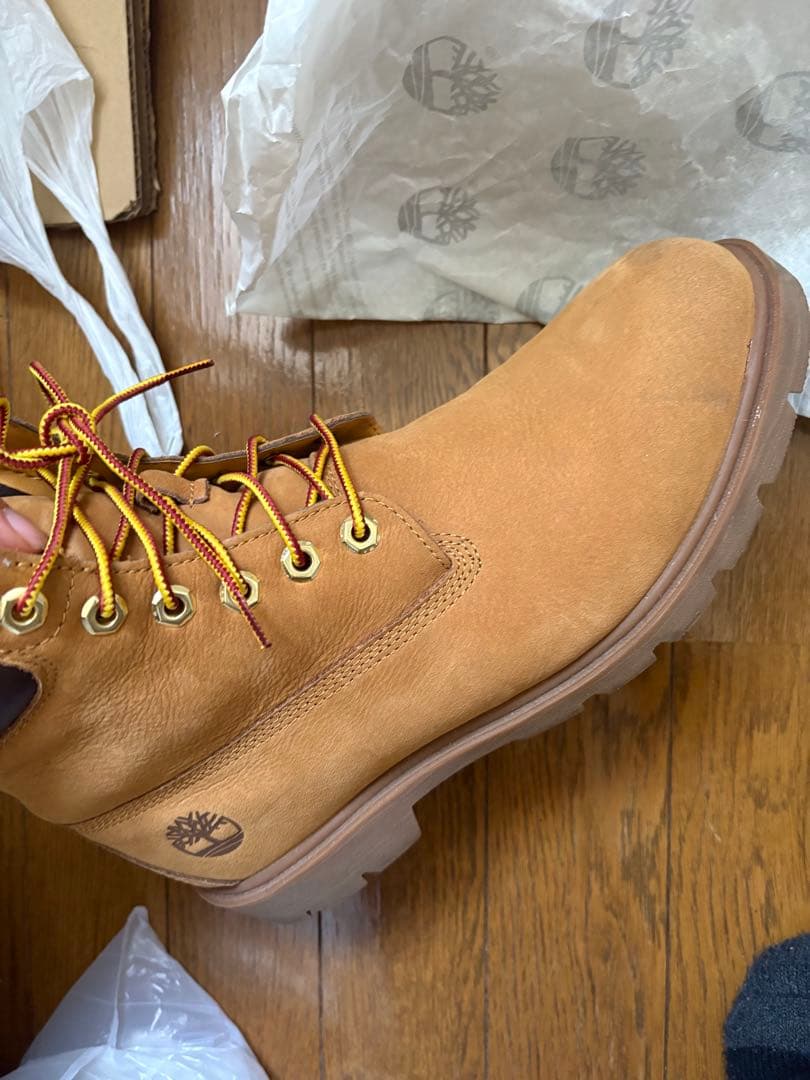 H*！様 Timberland 防水スエード ブラウンブーツ