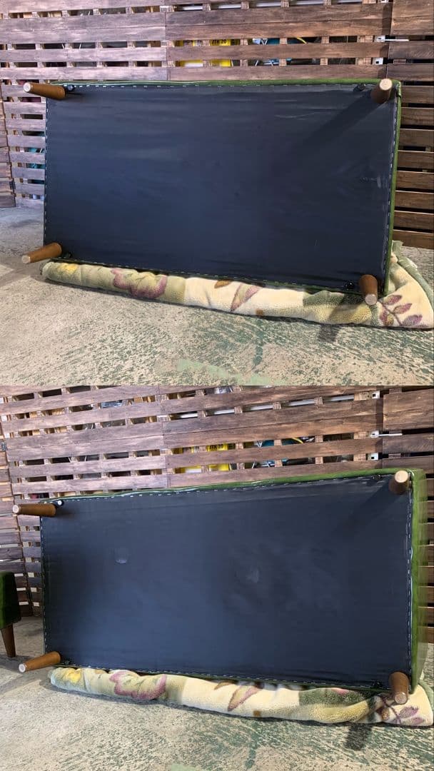 H425\" niko and コーナーソファ L字型 合皮 グリーン