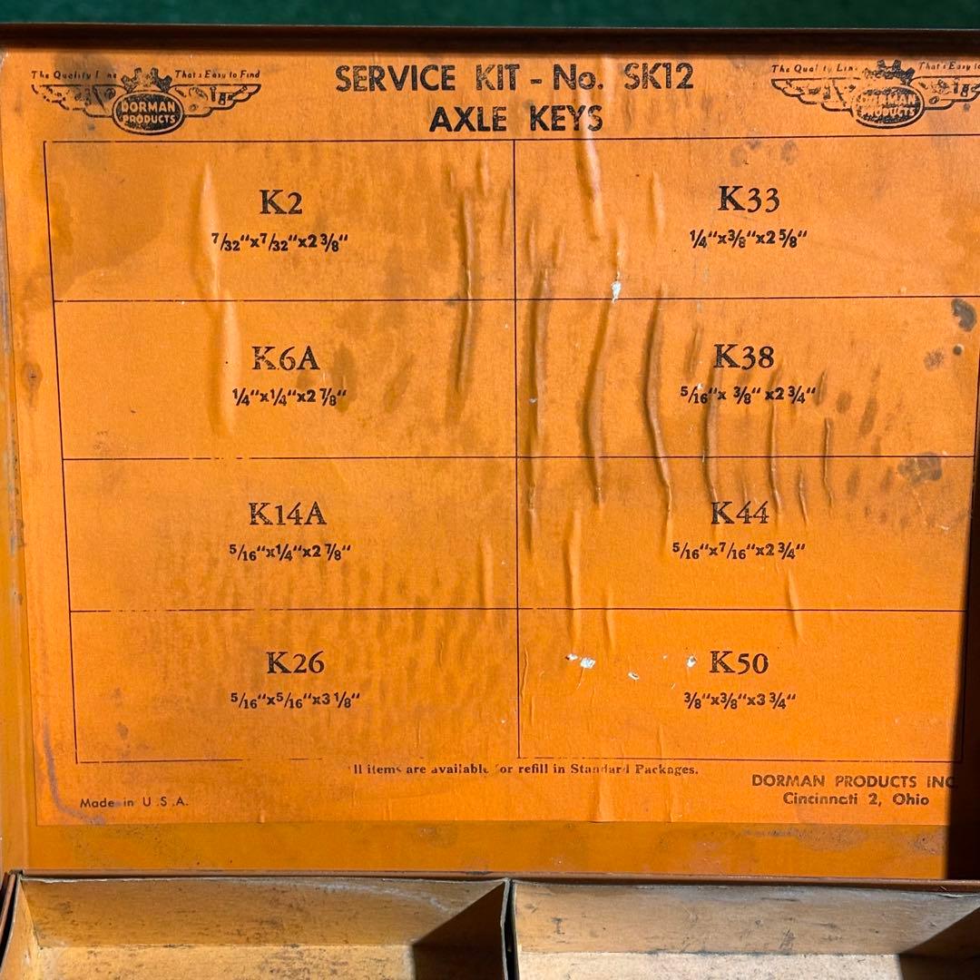 USA VINTAGE DORMAN メタルパーツケース　1950-60s