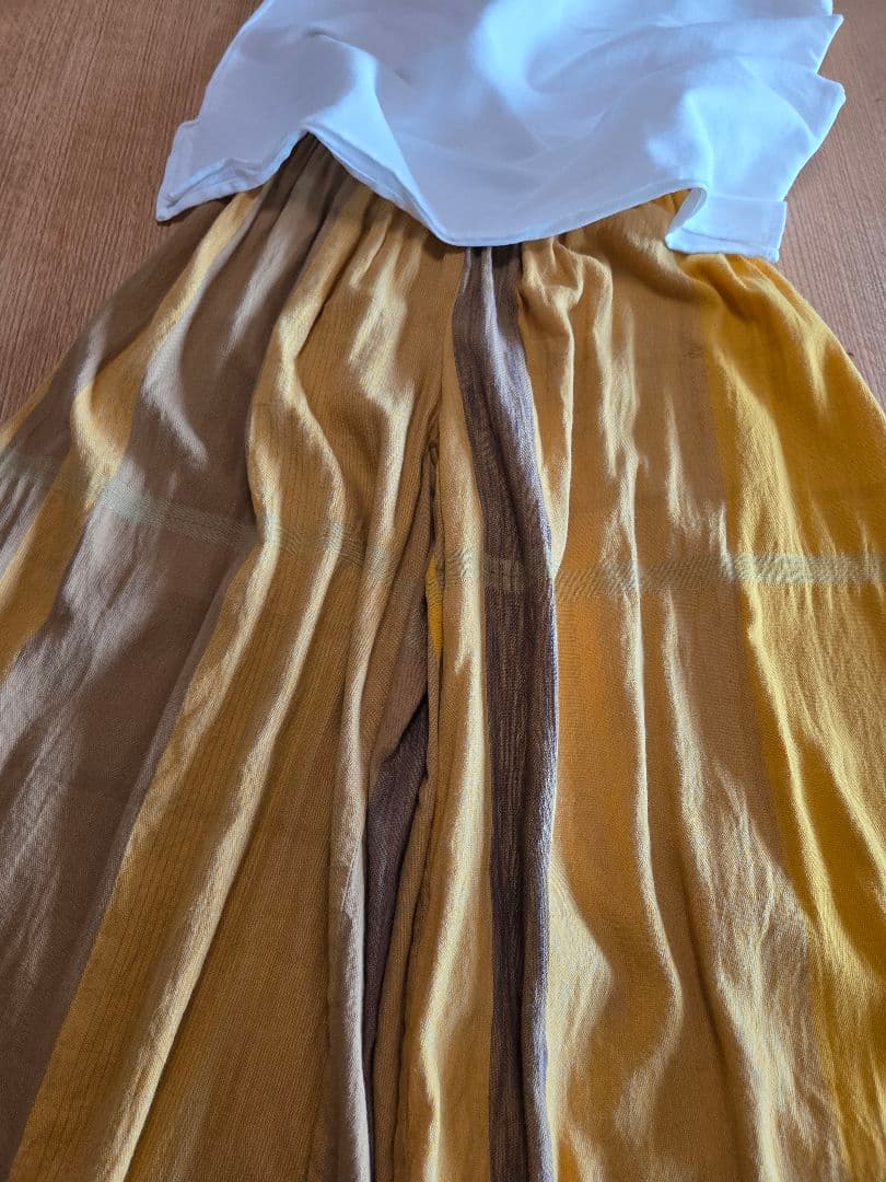 tamaki niimeタマキニイメ　ワイドパンツロング　イエロー