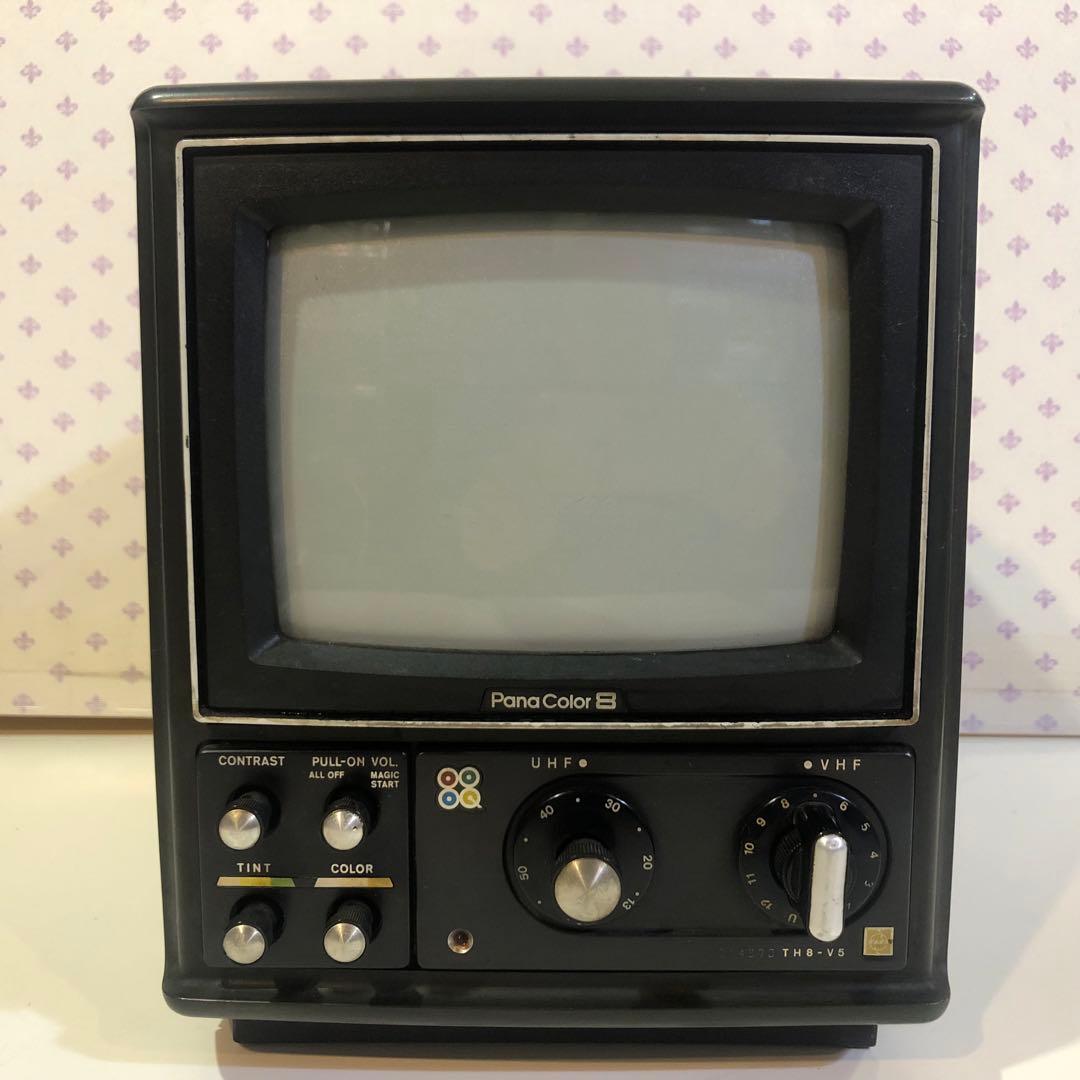 昭和レトロ NationalカラーテレビTH8-V5 通電確認済み