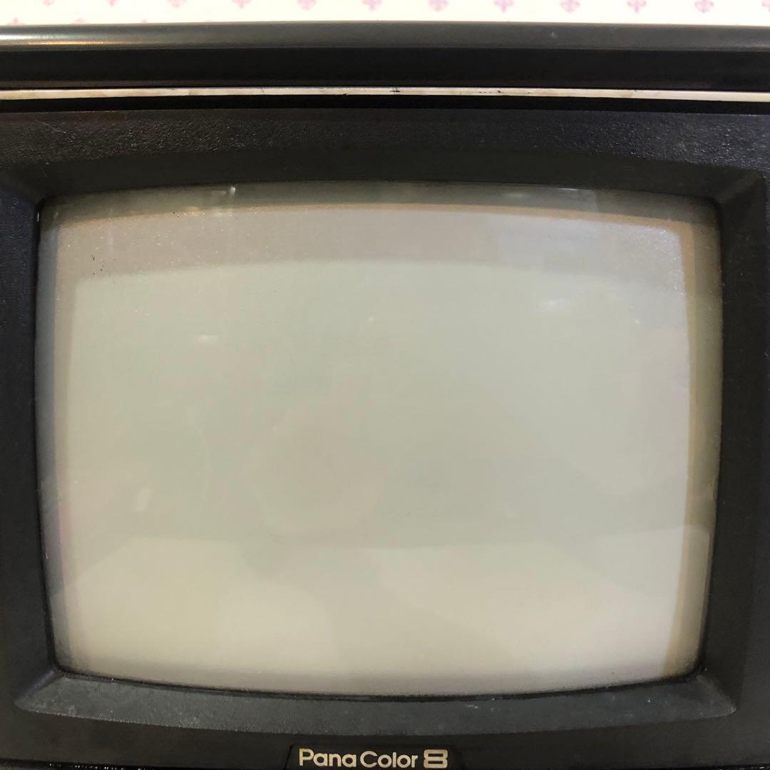 昭和レトロ NationalカラーテレビTH8-V5 通電確認済み