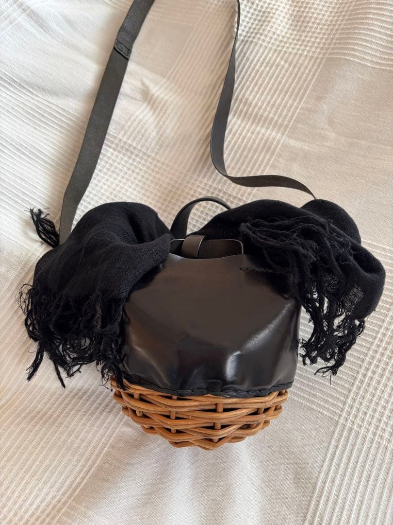 エバゴス　ebagos ブライドルレザー　紅藤 カゴ バッグ