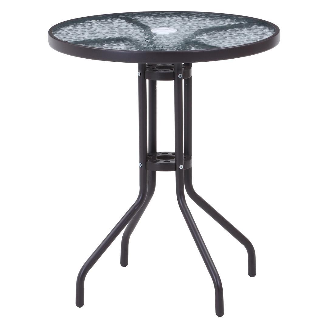 パラソル付きガーデン４点セット 椅子2脚 W60