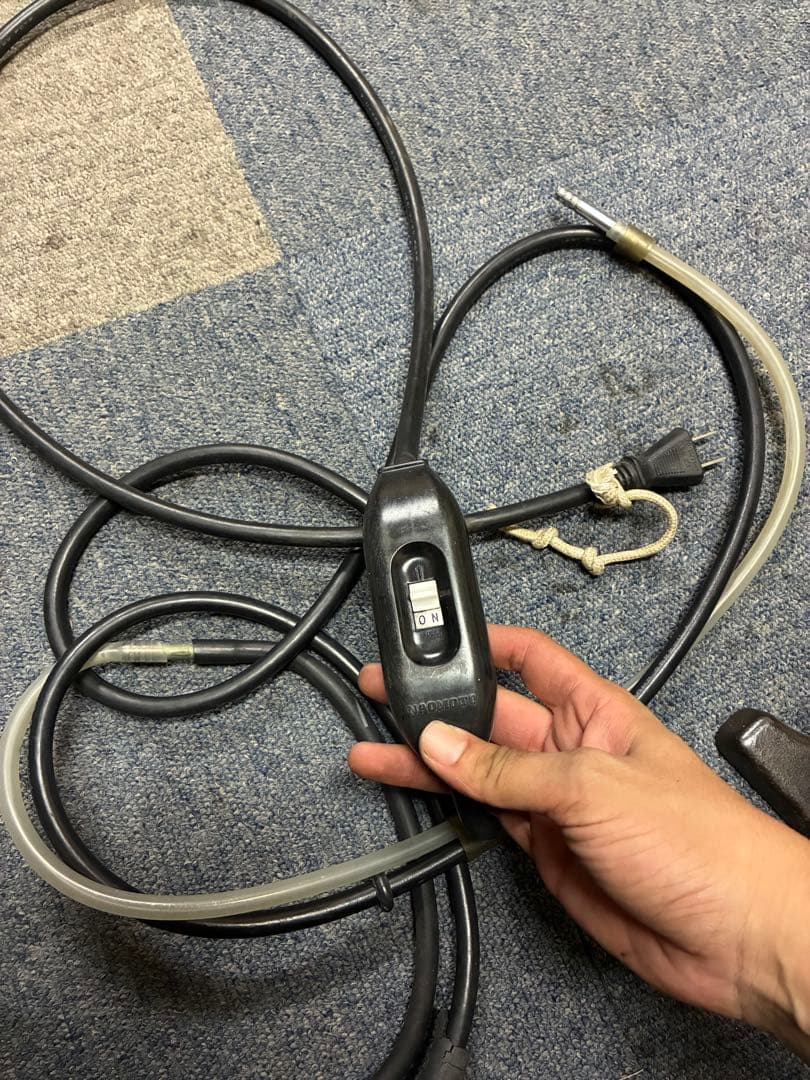 直本工業 ハイスチームアイロン 台セット　中古　業務用ナオモト 通電加熱OK