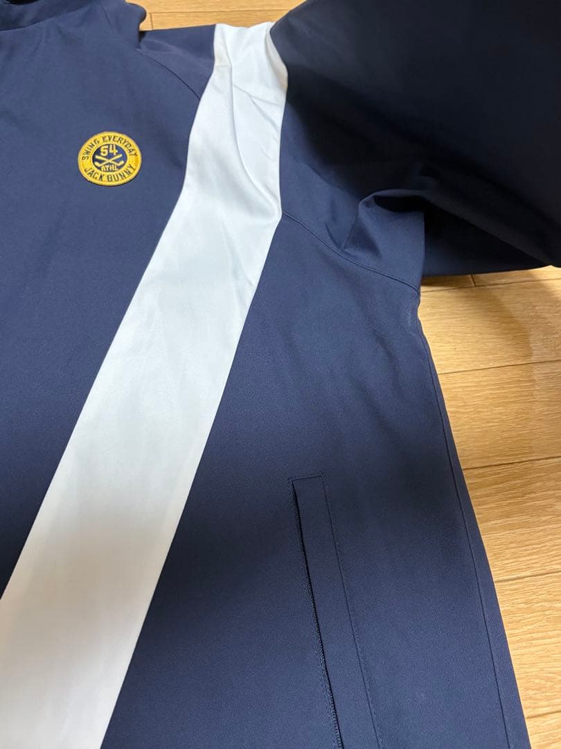 美品Jack Bunny!! ジャックバニー　ゴルフナイロンジャケット Lサイズ