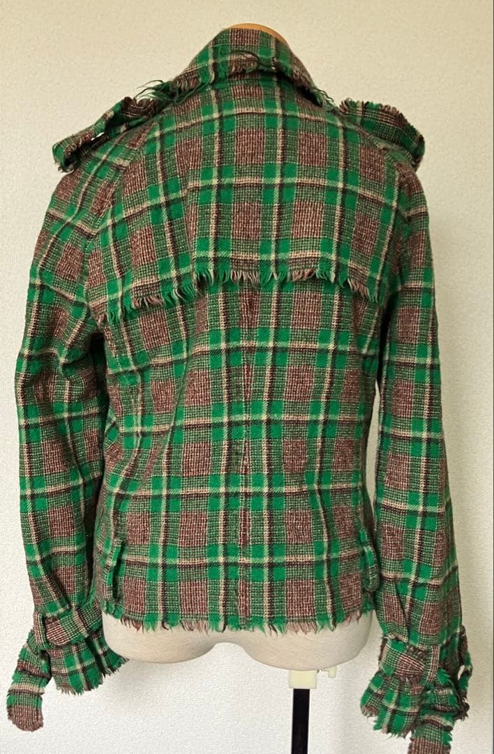 ジュンヤワタナベコムデギャルソンマンピンク ダブルブレストジャケット ベルトなし