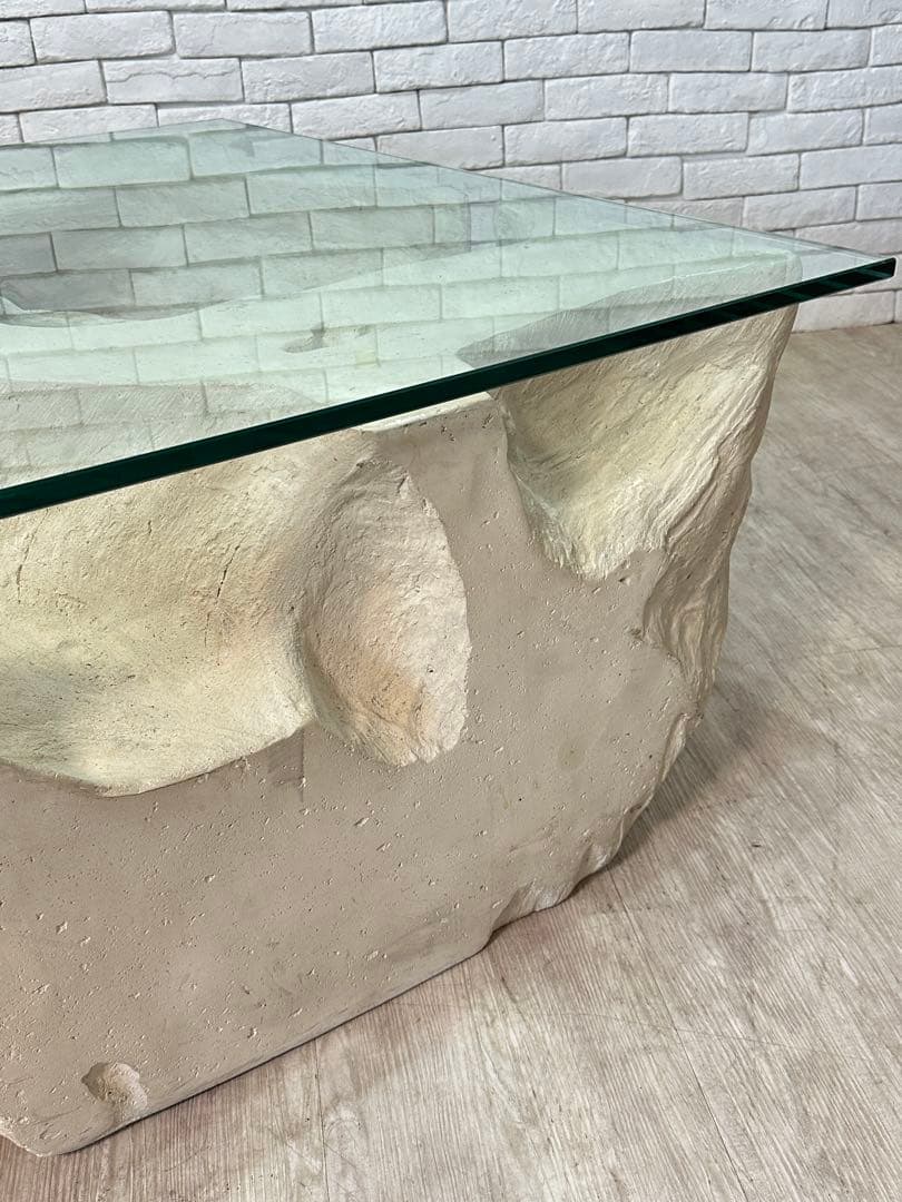 【東京都内23区配送無料】　アメリカ　輸入品　センターテーブル　ガラス　リビング