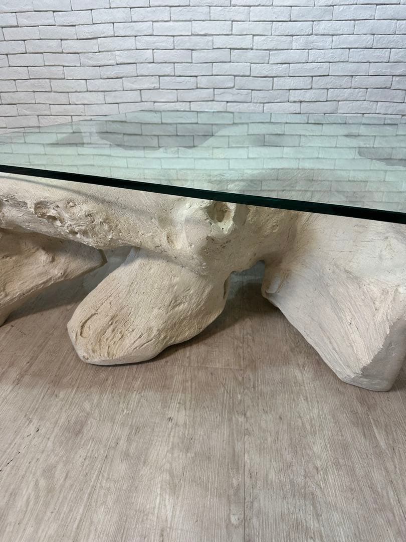 【東京都内23区配送無料】　アメリカ　輸入品　センターテーブル　ガラス　リビング