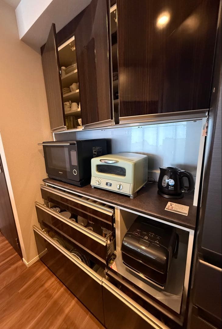 キッチンカウンター 食器棚　キッチンボード　パモウナ