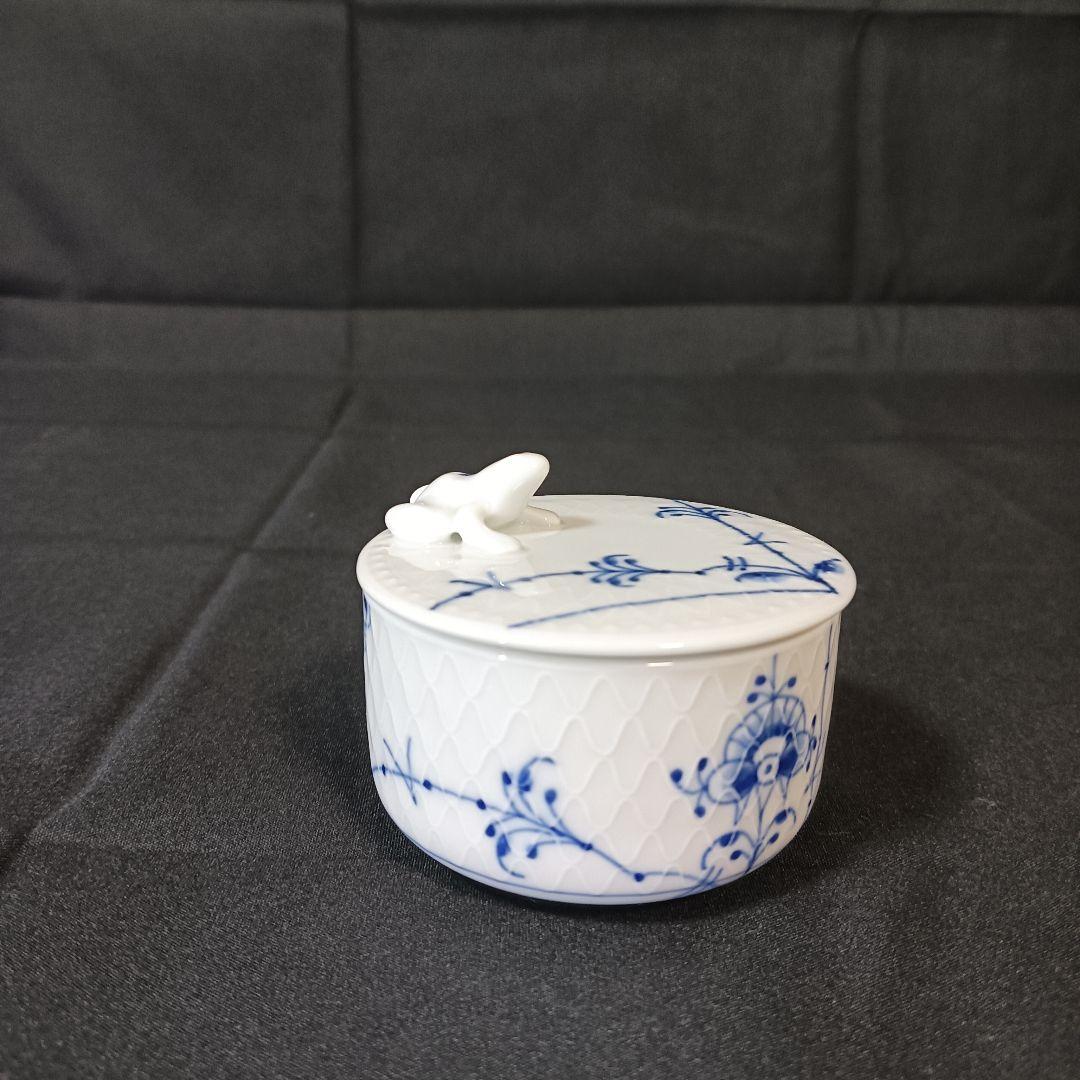 ロイヤルコペンハーゲン　ブルーパルメッテ　シュガーボックス　蓋物　蛙　フロッグ