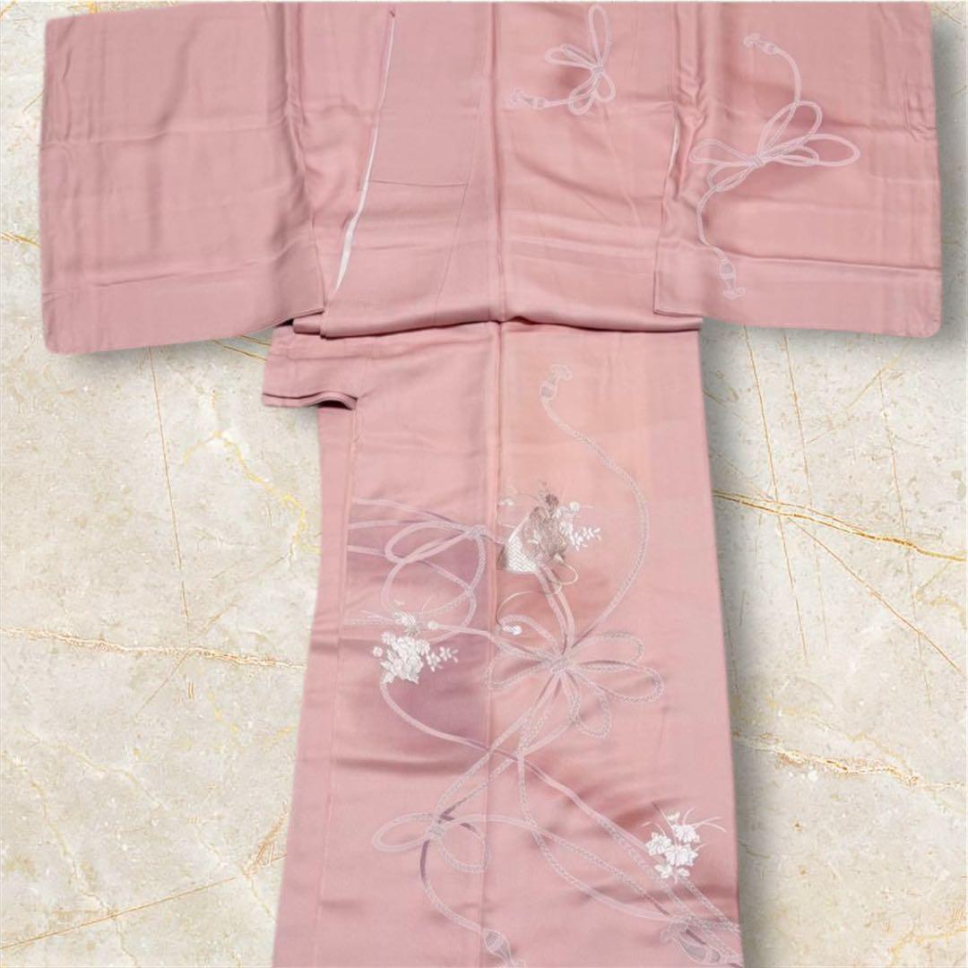 高級　未使用 正絹 付け下げ 訪問着　着物 刺繍