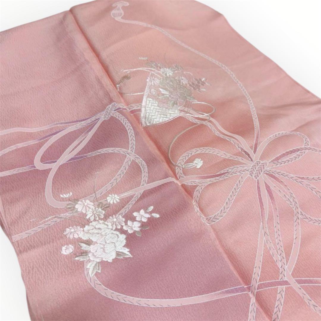 高級　未使用 正絹 付け下げ 訪問着　着物 刺繍