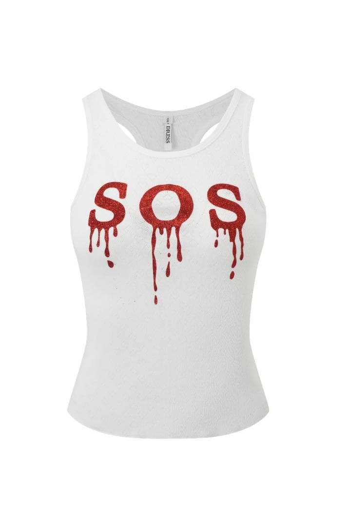 Nodress トップス　ホワイト y2k