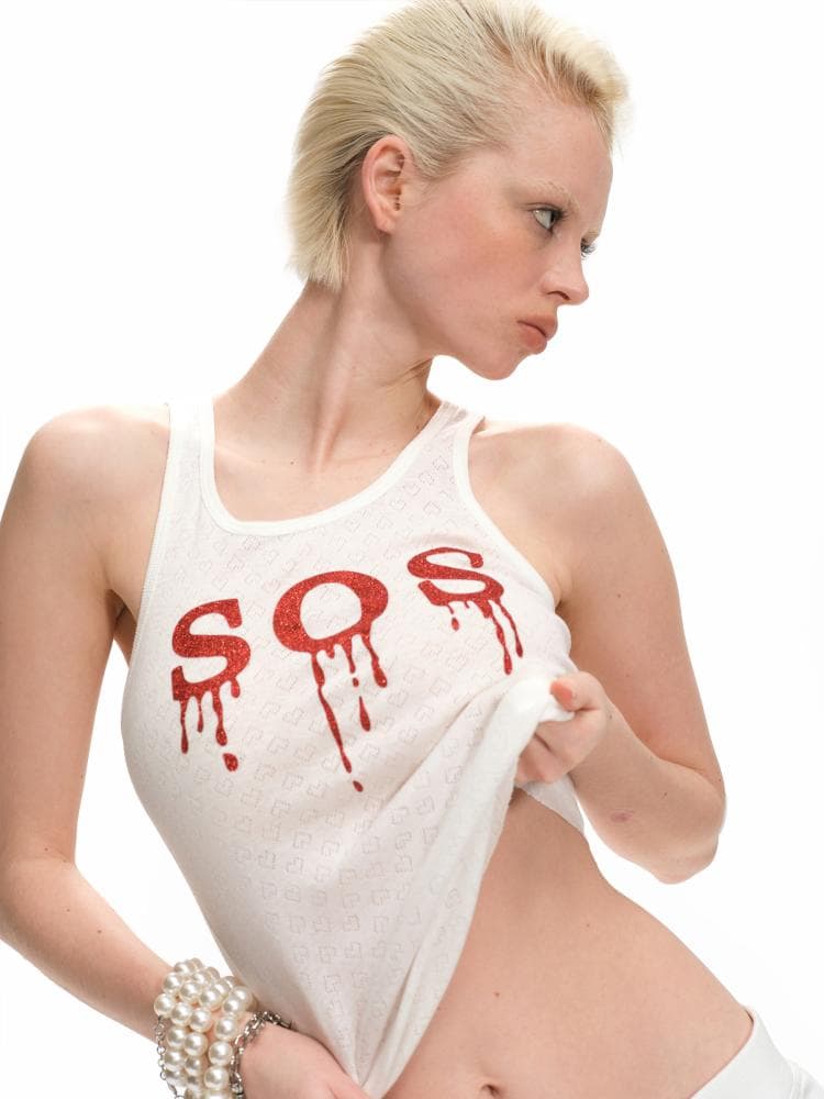 Nodress トップス　ホワイト y2k