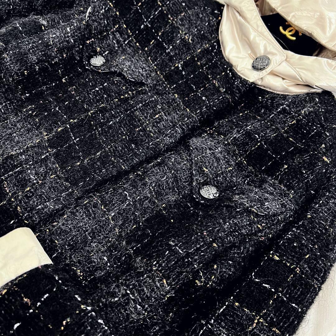 ★CHANEL★美品★ツイード★アルパカ★中綿★ダウン★フーディ★コート