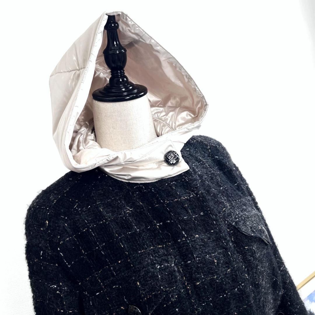 ★CHANEL★美品★ツイード★アルパカ★中綿★ダウン★フーディ★コート
