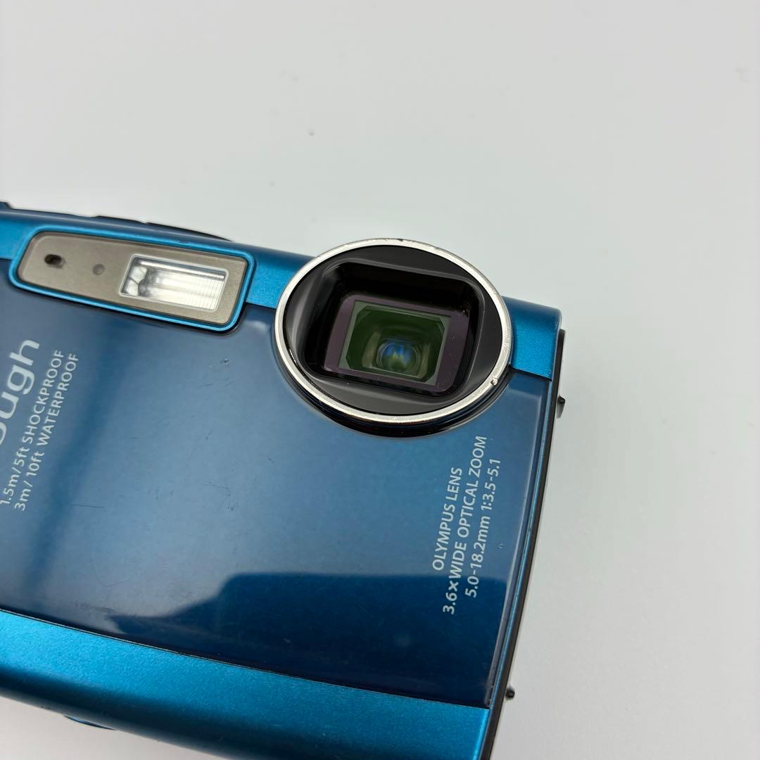 防水・内蔵メモリ1GB OLYMPUS μ TOUGH-3000 動作品 ブルー