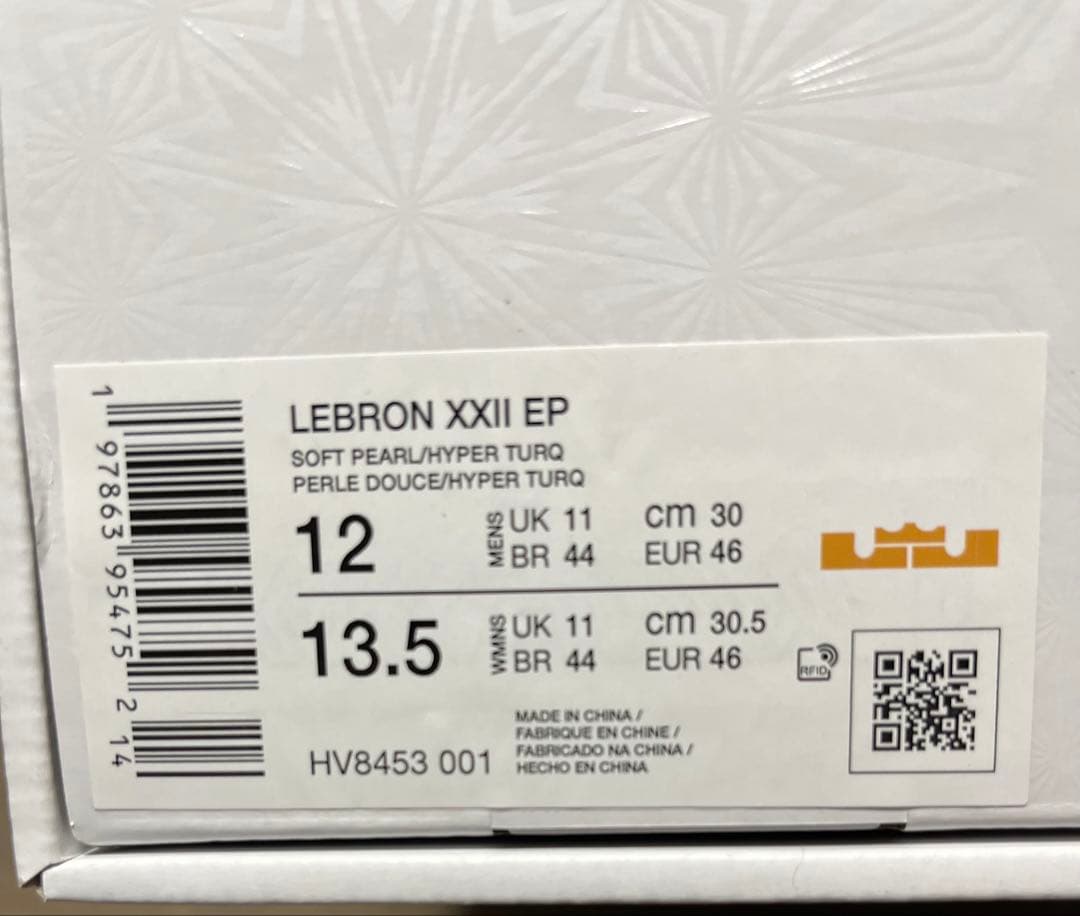 NIKE LEBRON 22EP ナイキ レブロン 30cm 替え紐 箱付き