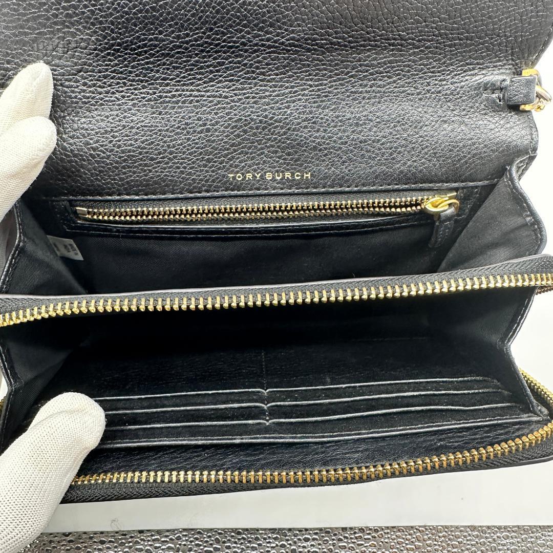 【極美品】 TORY BURCH ショルダーバッグ ウォレット マックグロー 黒