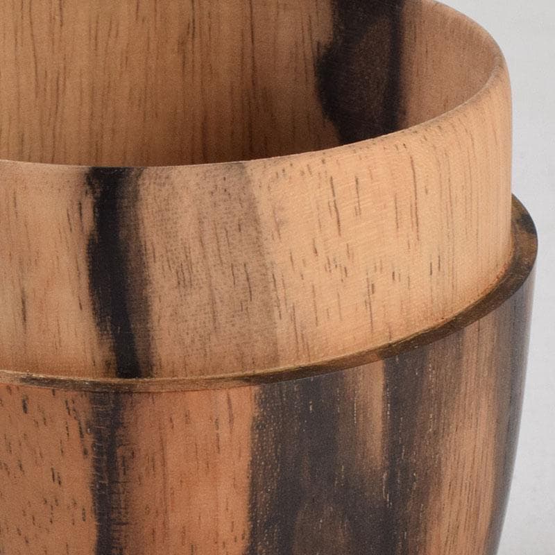 茶道具　天然木　黒柿製　棗　V　9048