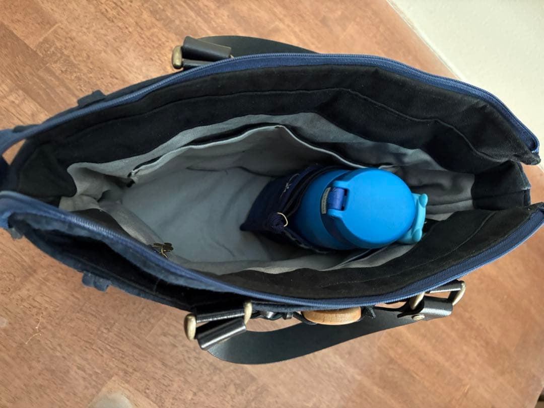 【ぽんぽこりん様】木工リング飾りバッグ＋ショルダー