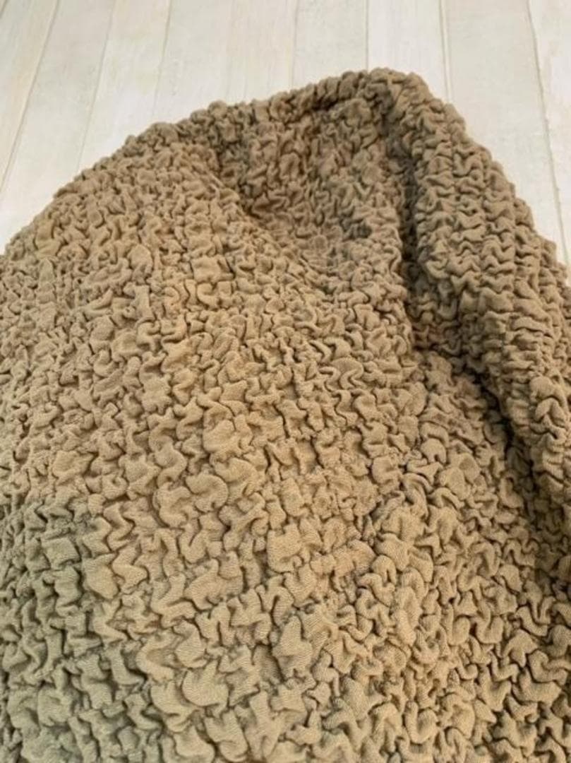 新品☆茶系♪コーナーソファ用ぽこぽこソファーカバー〇B127