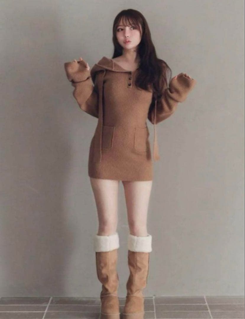 アンドマリー　ブーツ　茶色