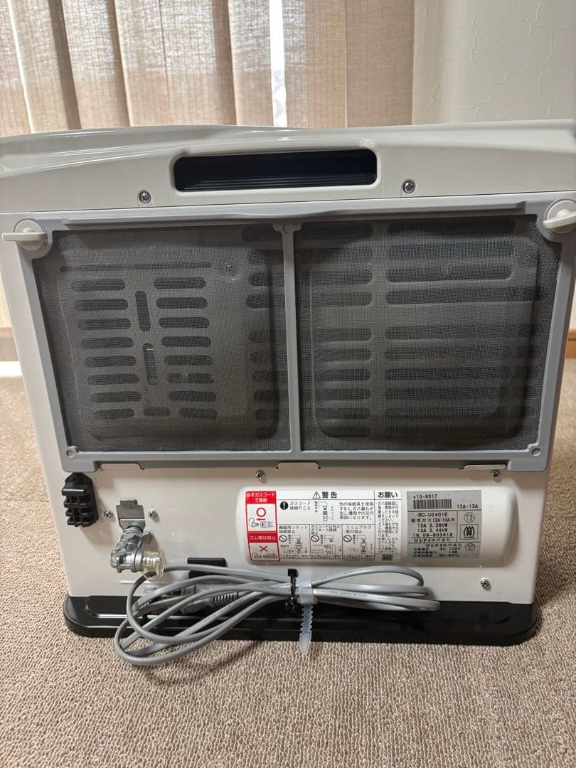 リンナイ　ガスファンヒーター 2019年製(都市ガス)