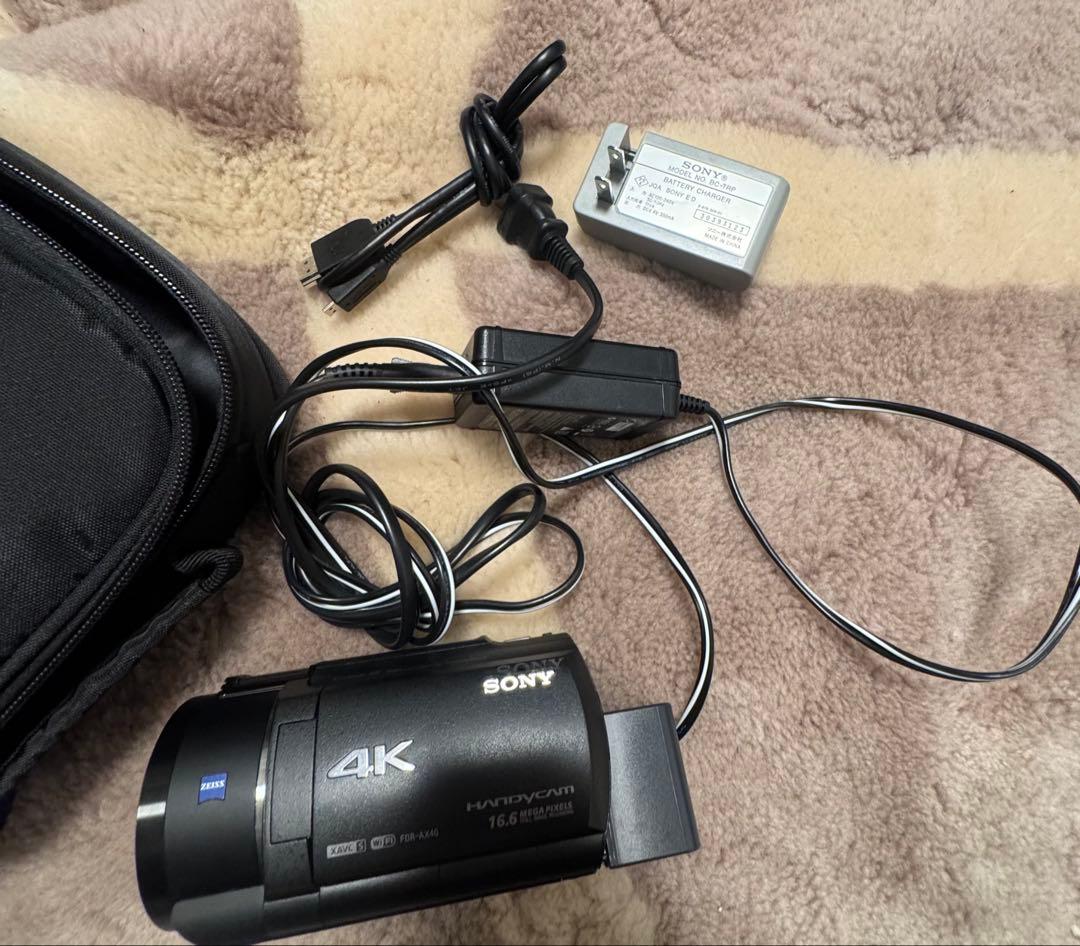 【完動品】SONY FDR-AX40 4K ハンディカム ブラック
