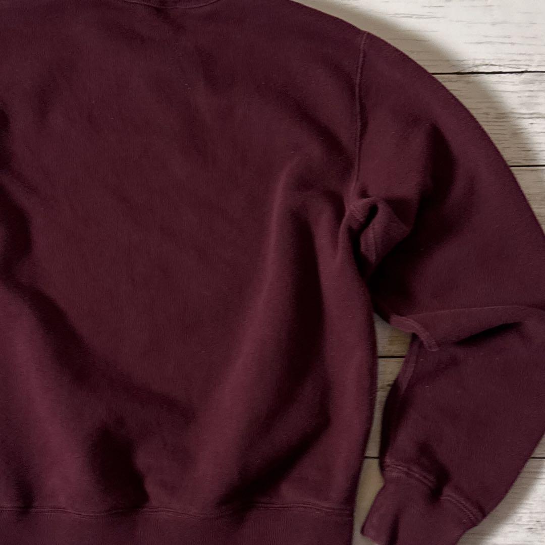 こ*わ様 ポロラルフローレン スウェット M ボルドー ワンポイント 刺繍 前V