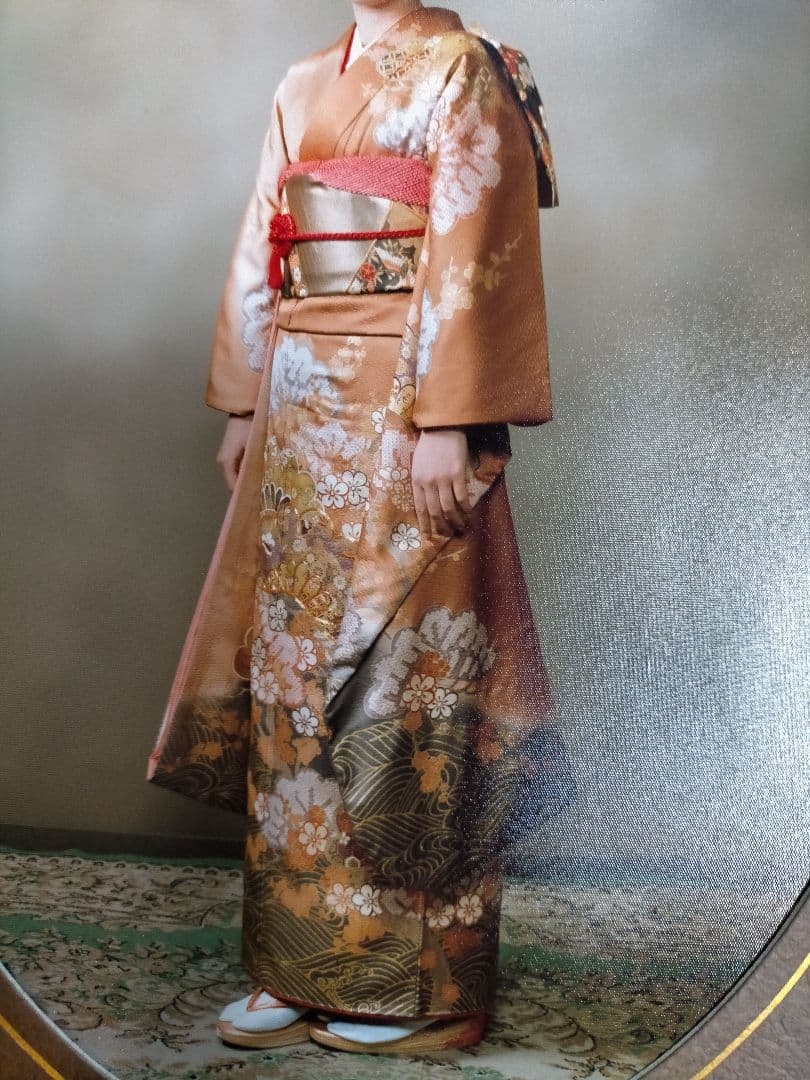 振袖 黒帯セット 成人式 着物 高級感