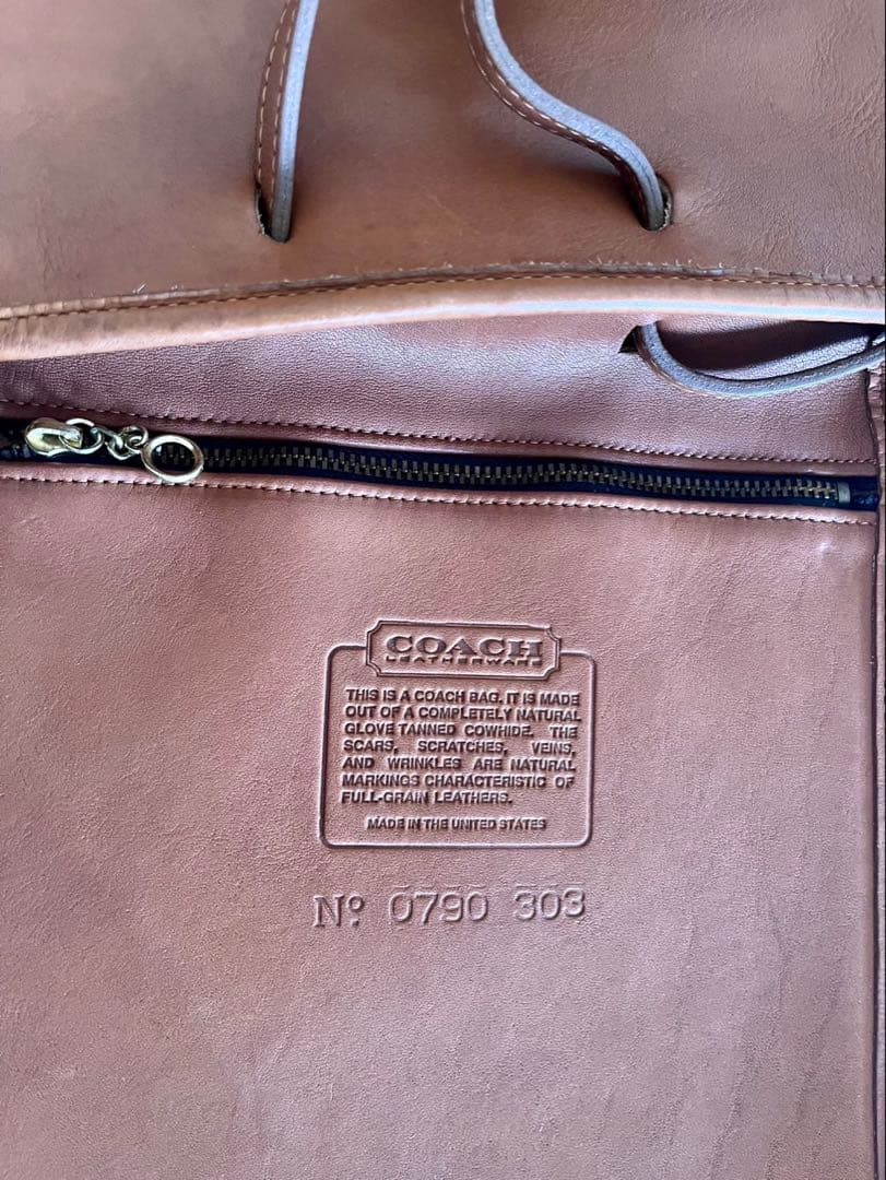 バッグ Vintage Coach The Sling British Tan 9929