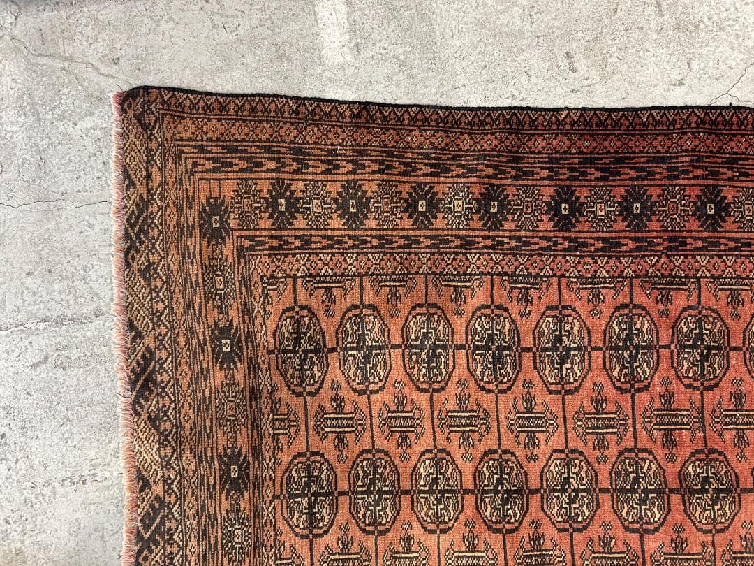 【80's Vintage rug】190×111cm　アフガン　トルクメン