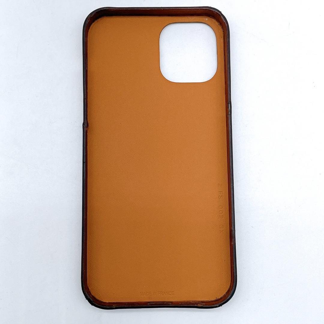 HERMES iPhone12/12 PRO 革 スマホケース m466