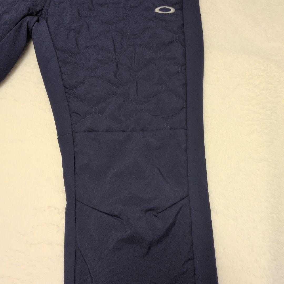 オークリー 中綿 キルティング パンツ XL ネイビー 防寒 防風 ゴルフ