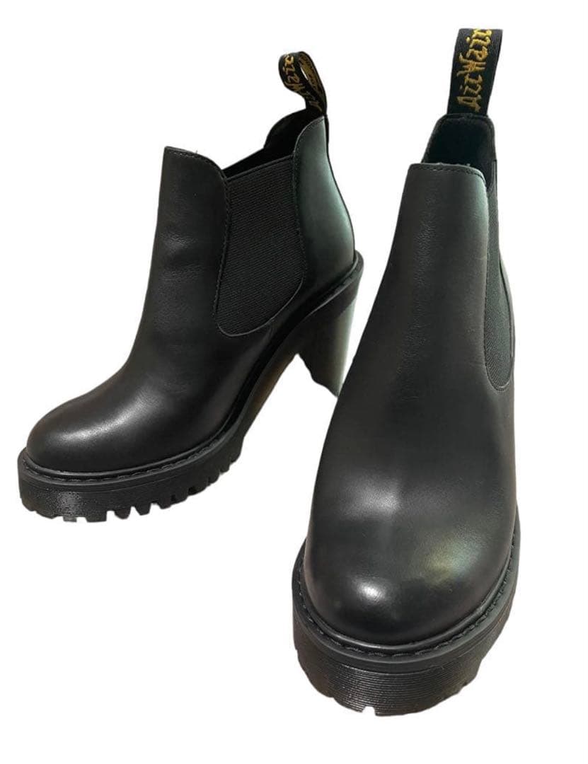 『美品』ドクターマーチン　チェルシーブーツ　サイドゴアチャンキーヒール