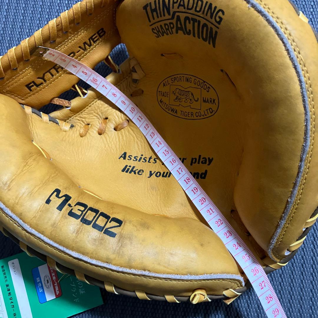 美津和タイガー　当時物　少年軟式野球用キャッチャーミット　未使用