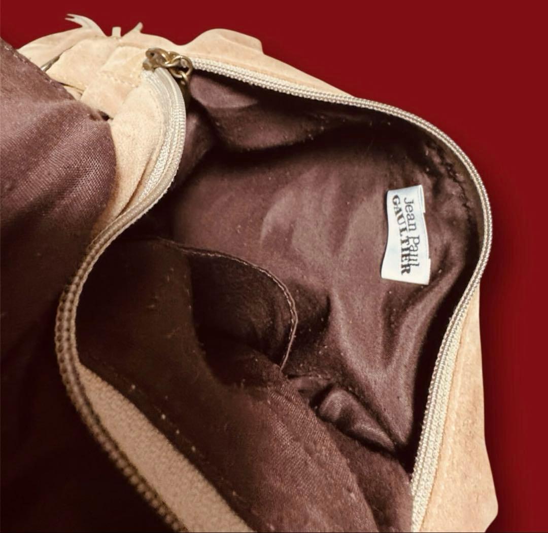 か*や様 1点物★激レア‼︎ジャンポールゴルチエ★スエードスカルフリンジショルダ