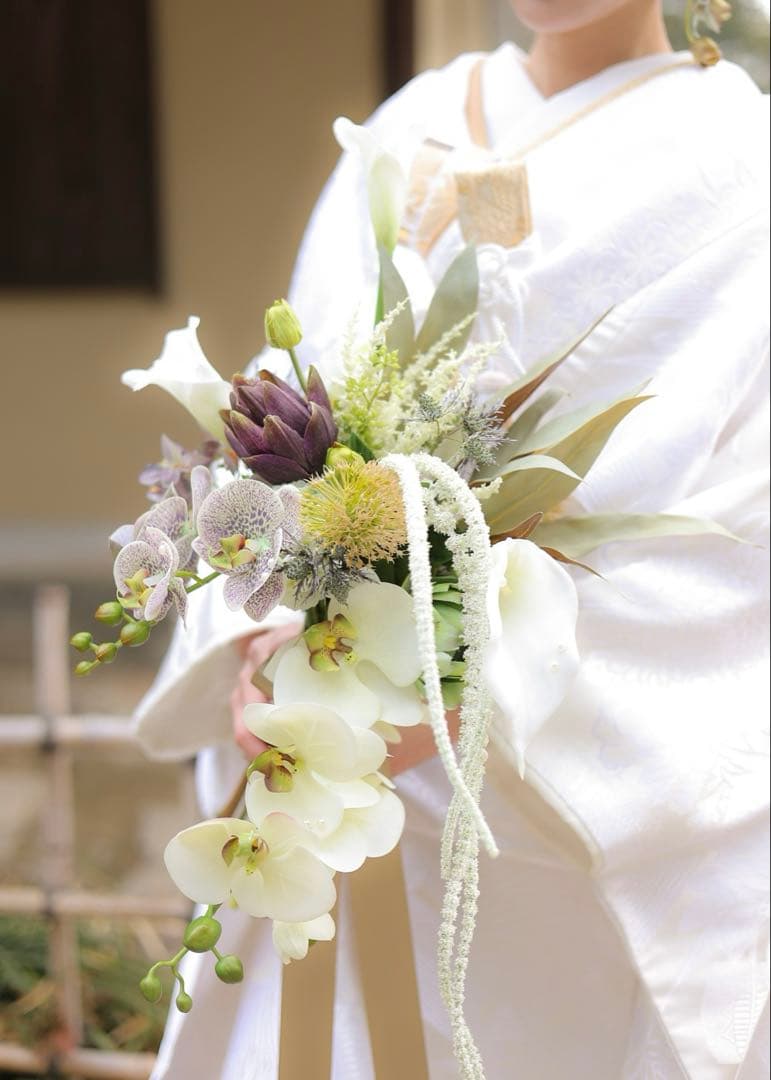 ウェディングブーケ アーティシャルフラワー ブートニア セット 結婚式