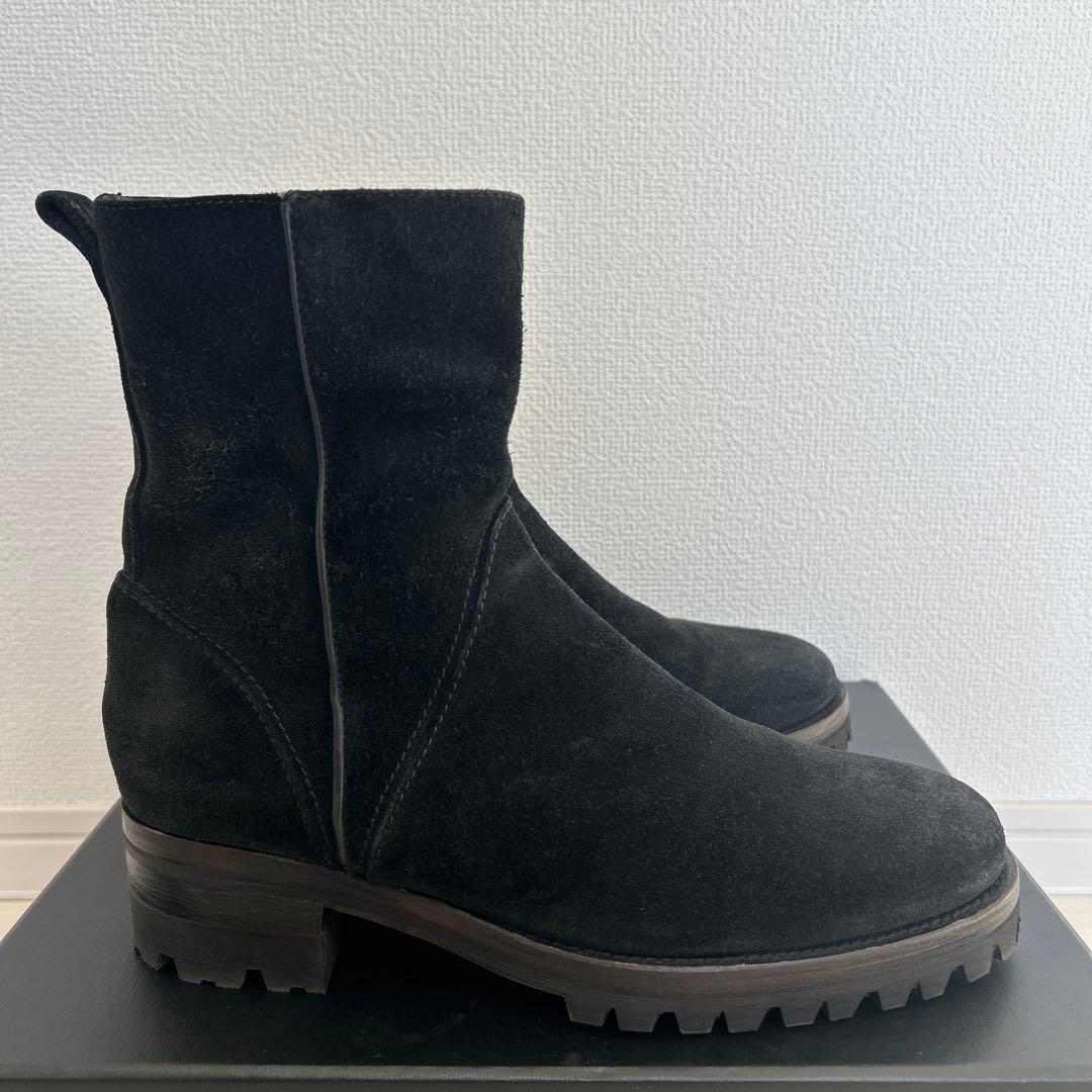 ブッテロ BUTTERO サイドジップ ブーツ 39 B1117 スウェード 黒