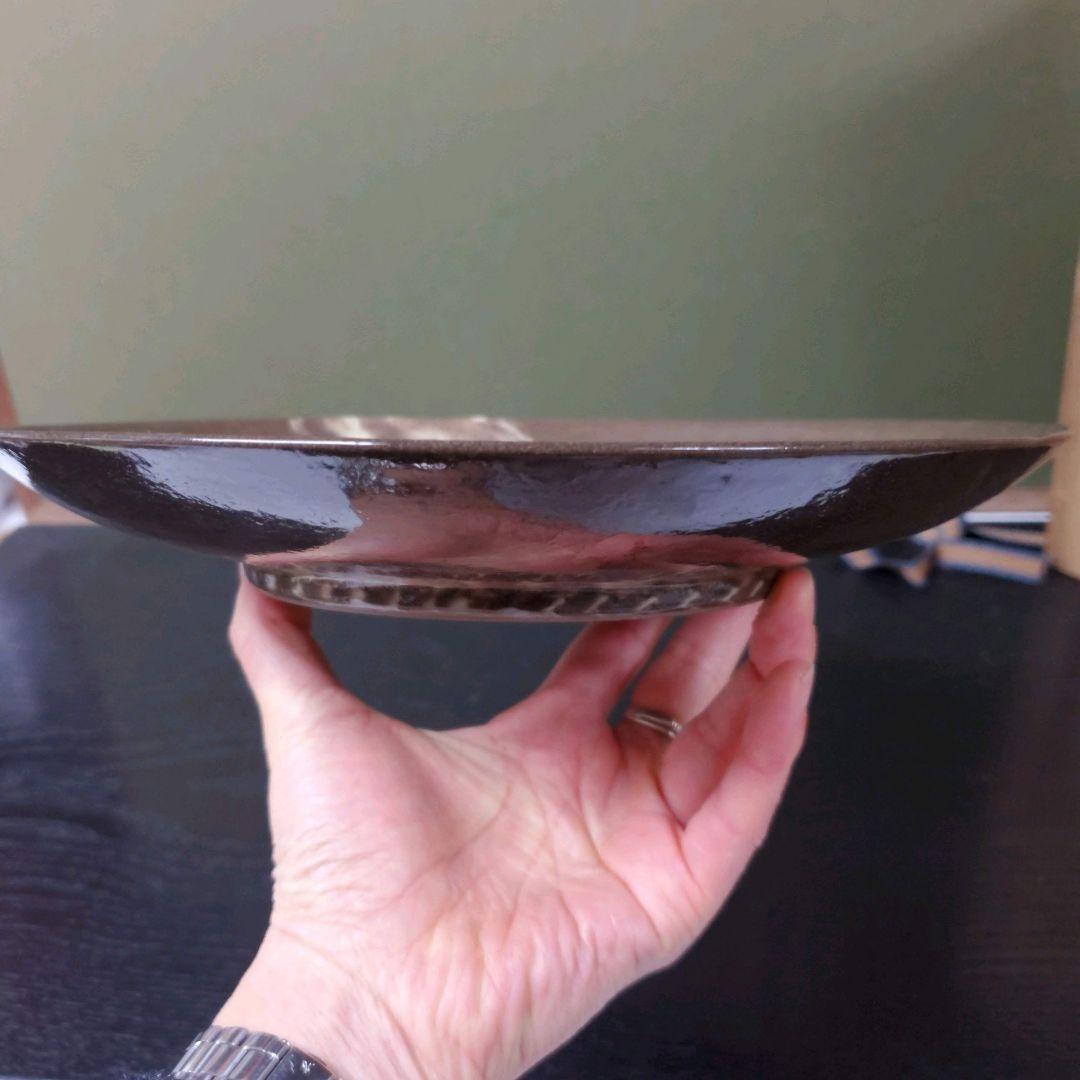 （431)【特価】✿十三代臥牛窯★現川写白鷺絵皿★破魔オマケ付き