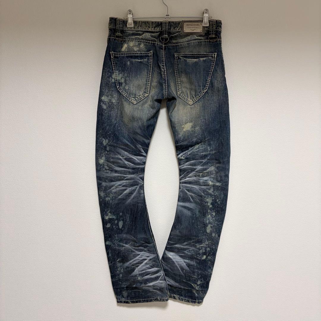 buffalo bobs 鬼ヒゲ バナナカット フレアデニム y2k